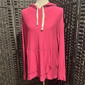 Grace & Lace Women's Mulberry Hoodie Top sz M